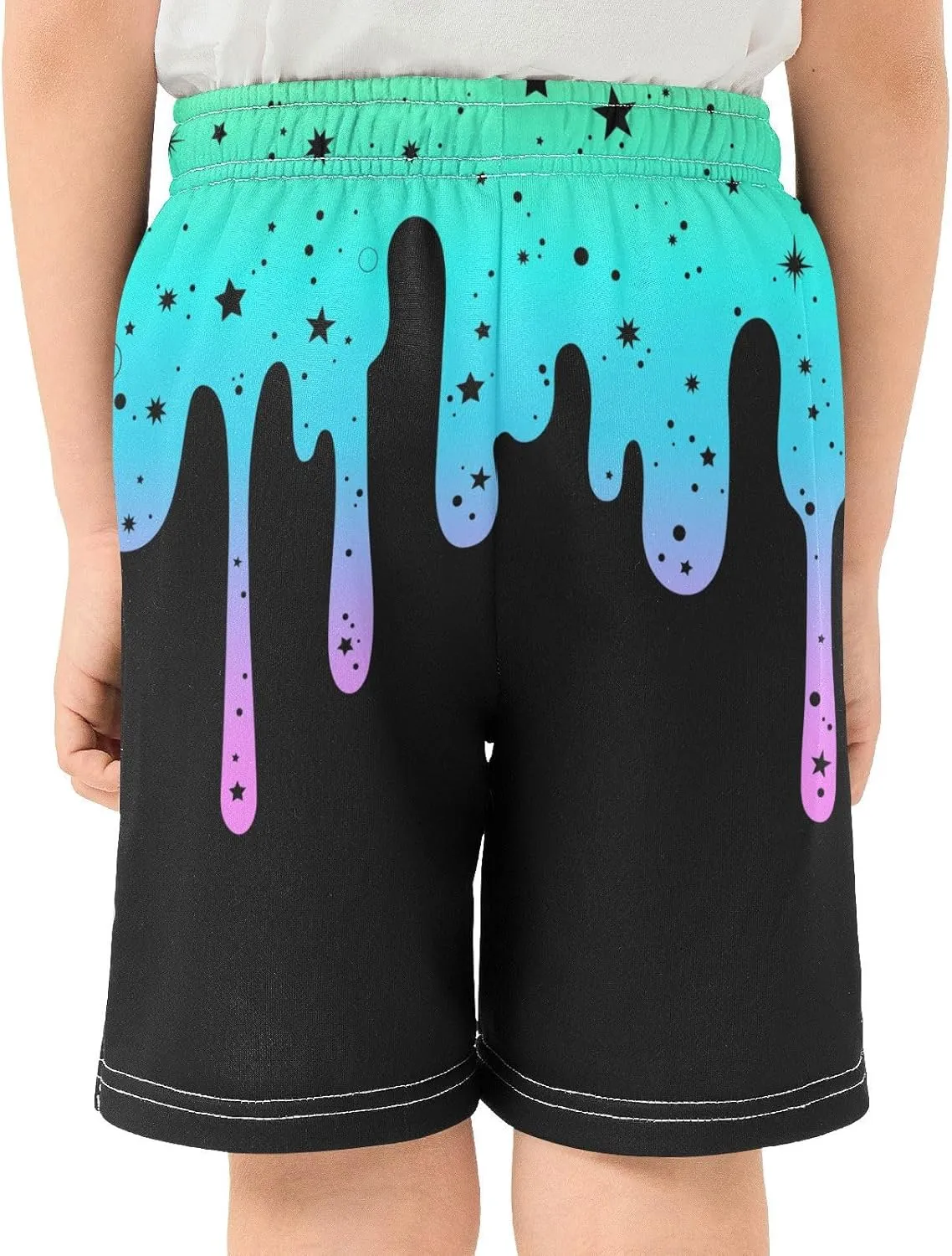 Athletic Gym Shorts Boys Casual Shorts Elastic Waist with Pockets, Summer Kids Bottom for Sports Homewear 7-15 Years