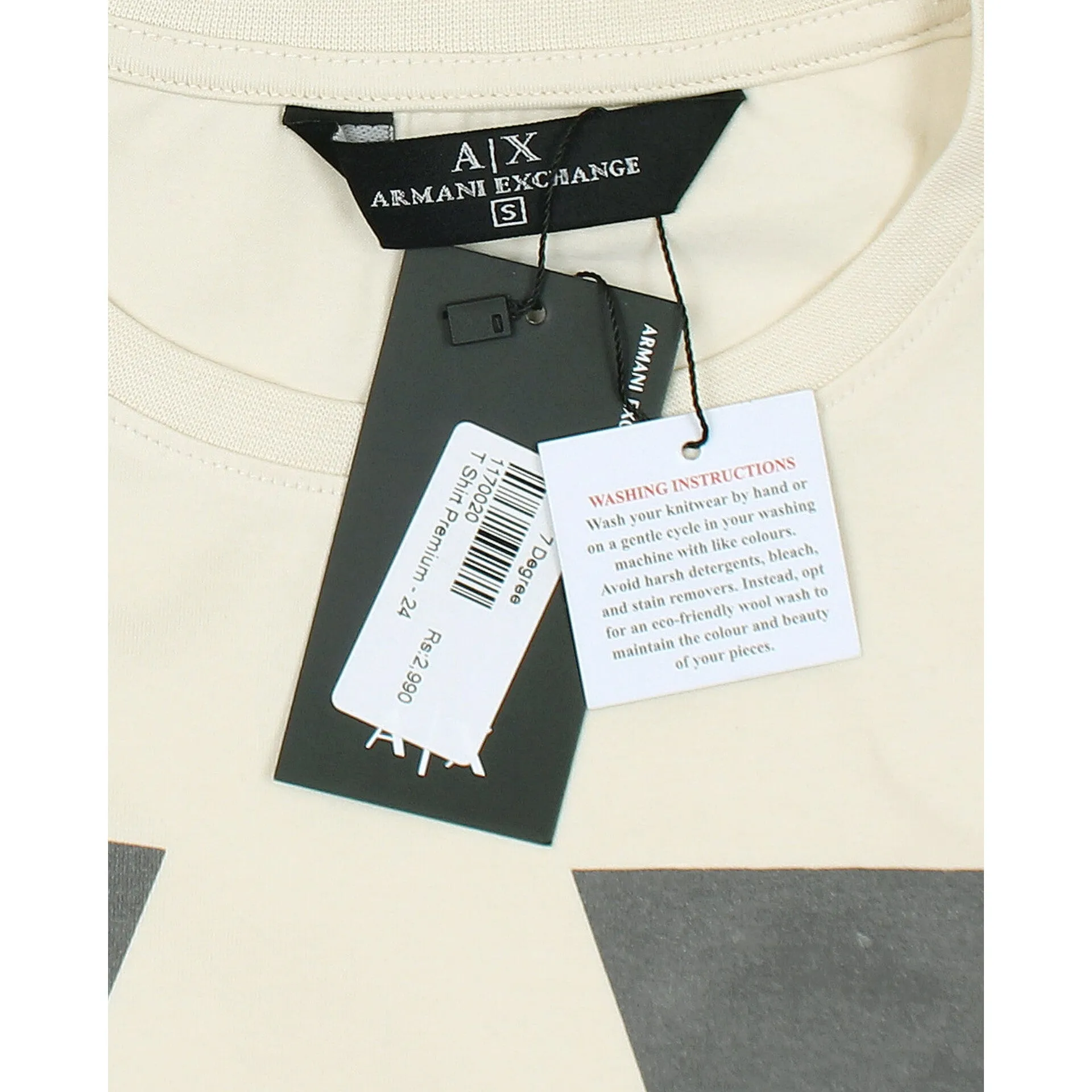 AX - Men 'Off White' Armani Exchange Printed Logo T-Shirt AX775