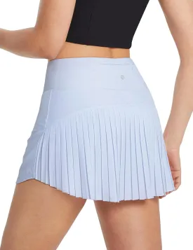baleaf Women's Pleated Tennis Skirt Golf Skorts for Woman High Waisted Lightweight Athletic Shorts Pockets