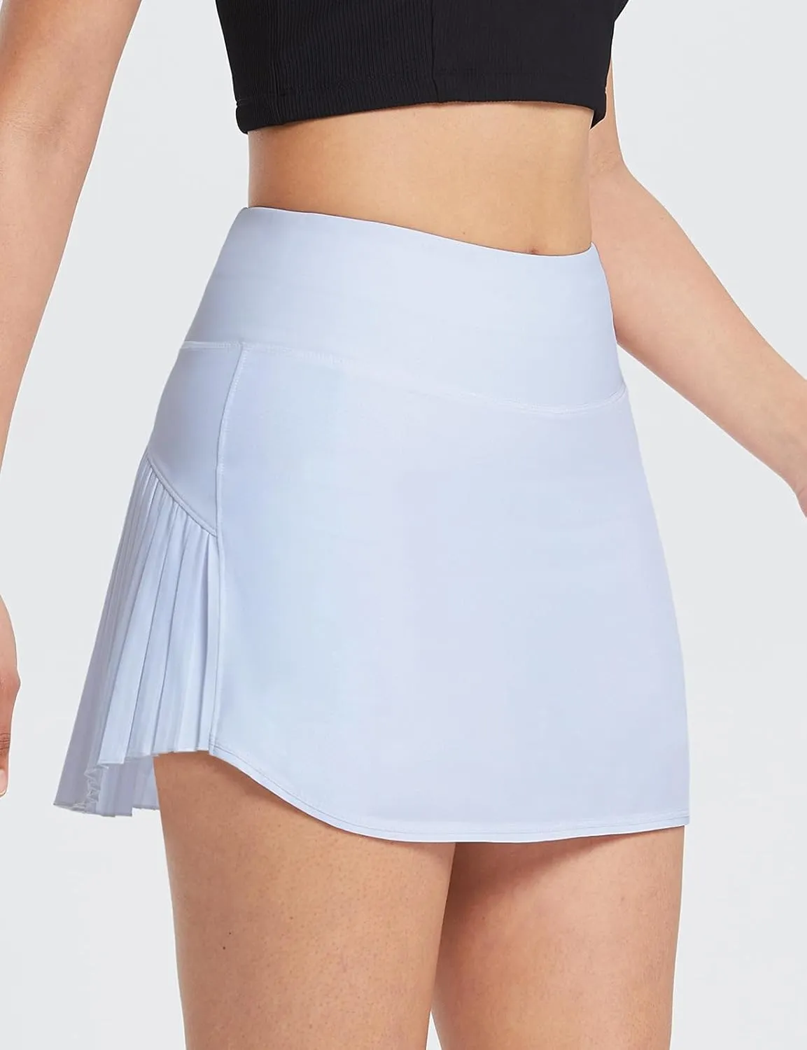 baleaf Women's Pleated Tennis Skirt Golf Skorts for Woman High Waisted Lightweight Athletic Shorts Pockets