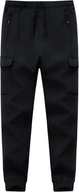 Boys Girls Snow Pants Waterproof Fleece Lined Ski Pants Winter Hiking Pants with Zipper Pockets