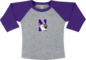 College Baby NCAA Infant and Toddler Baseball Shirt Raglan 3/4 Length Sleeve