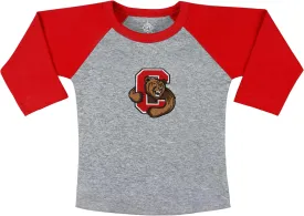 College Baby NCAA Infant and Toddler Baseball Shirt Raglan 3/4 Length Sleeve