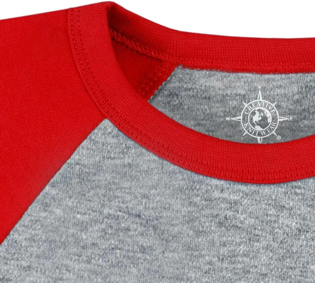 College Baby NCAA Infant and Toddler Baseball Shirt Raglan 3/4 Length Sleeve