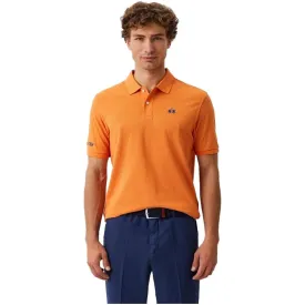 La Martina Chic Orange Cotton Polo for the Iconic Gentleman La Martina Chic Orange Cotton Polo for the Iconic Gentleman