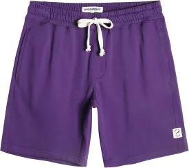 maamgic Mens Sweat Shorts 7" Above Knee Workout Gym Shorts Lounge Shorts with Zipper Pockets