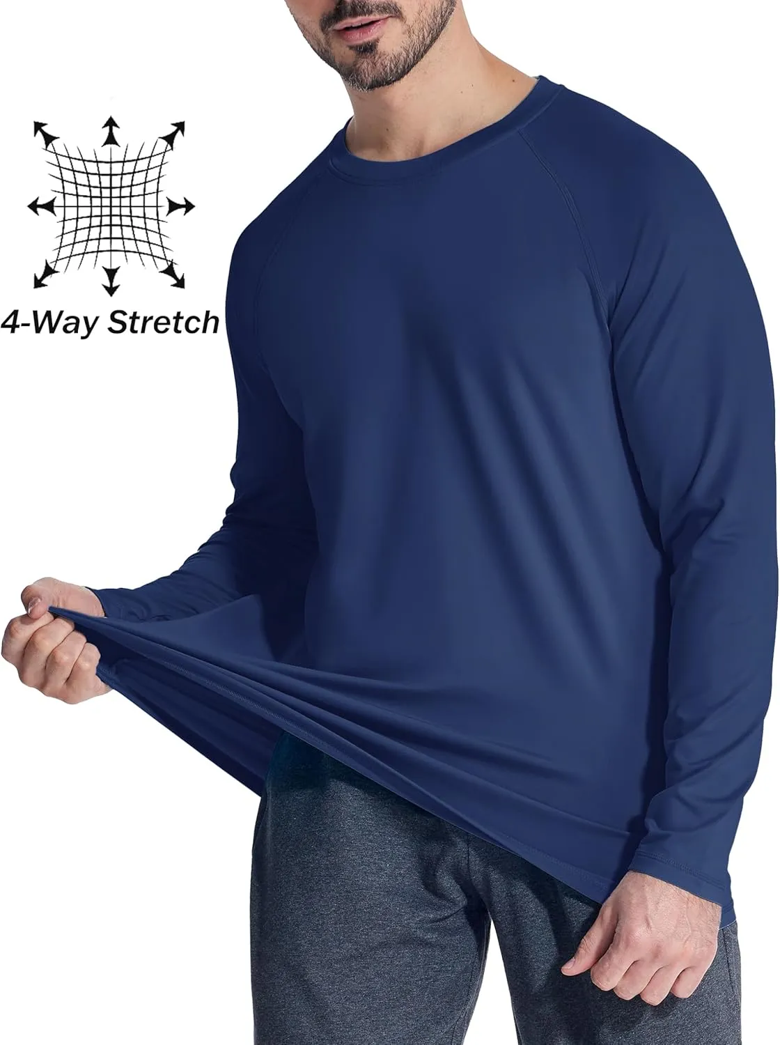 MAGCOMSEN Men's Thermal Shirt Fleece Lined Long Sleeve Athletic Base Layer Workout Top