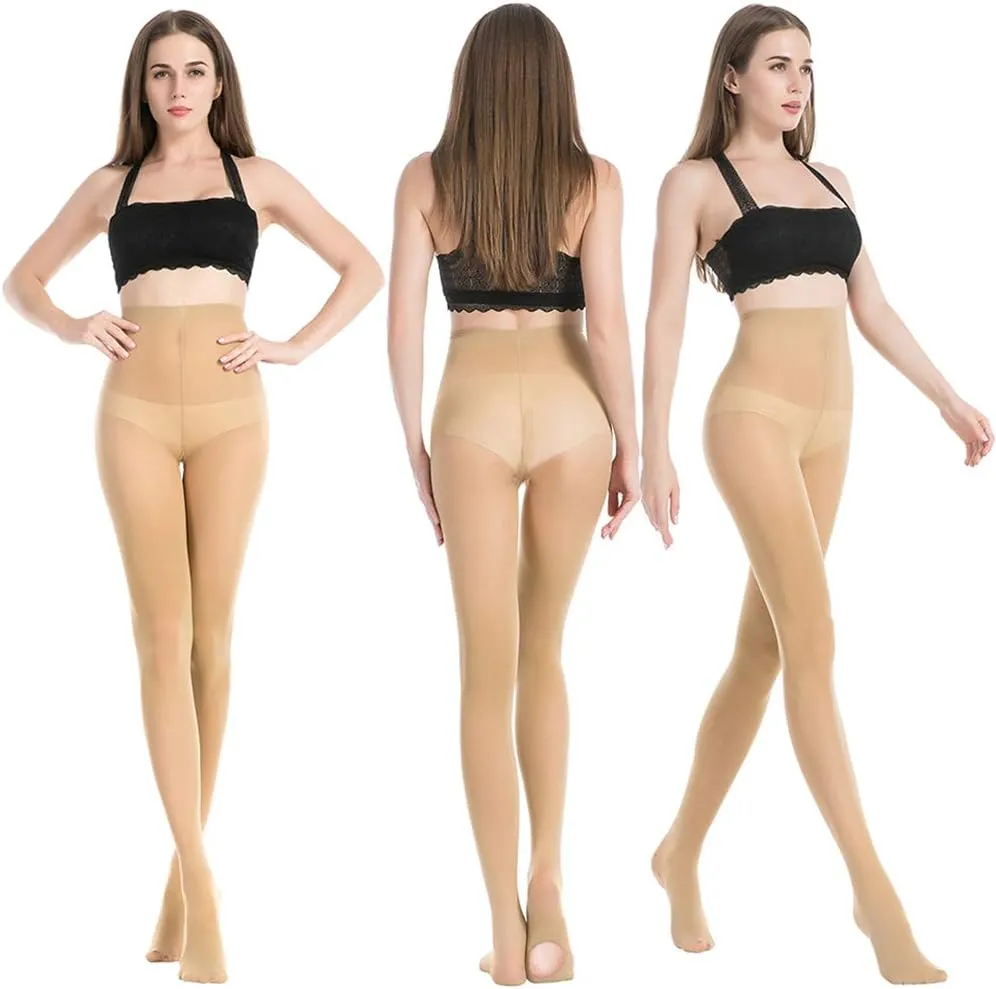 MANZI 1-3 Pairs Women's Girl's Dance Tights Convertible Transition Ballet Tights 40D