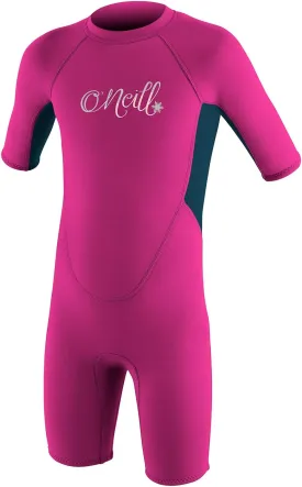 O'Neill Reactor Toddler Shorty Wetsuit Youth 3 Berry/Slate (5127G)