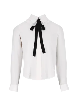 pussy-bow blouse