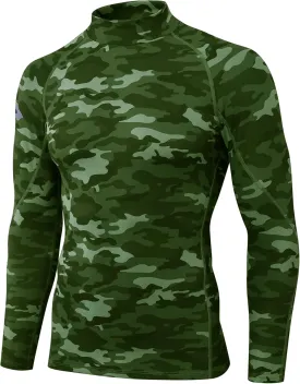 Queerier Men's Turtleneck Compression Shirts Long Sleeve Mock Thermal Base Layer Top Athletic Cool Dry Sports Undershirts