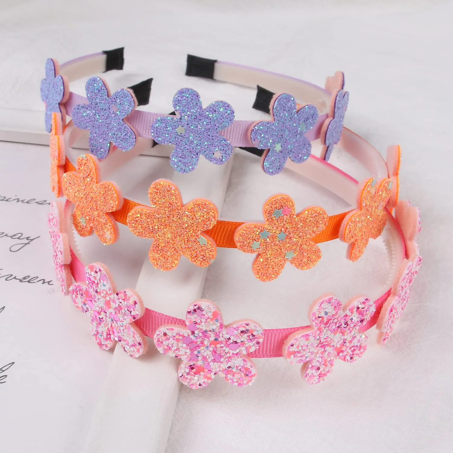 Toddler Headband with bow little girl headbands glitter headband for girls headband for little girl hair accessories sparkly hair bands for kids