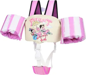 Toddler Swim Vest, Toddler Floaties for 22-66 lbs Boys & Girls, Kids Swim Vest Removable with Crotch Strap & Shoulder Harness Arm Wings for 2 3 4 5 6 7 Years Old Baby Children Sea Beach Pool