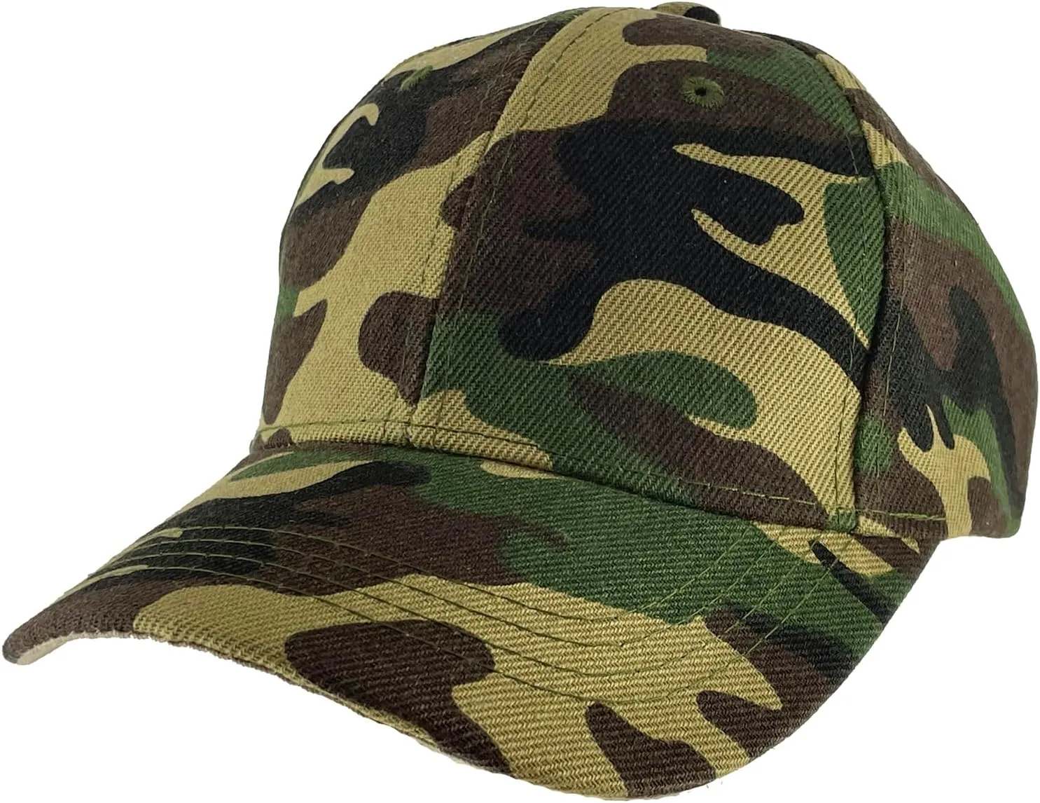 TOP HEADWEAR Blank Kids Youth Baseball Adjustable Hook and Loop Closure Hat