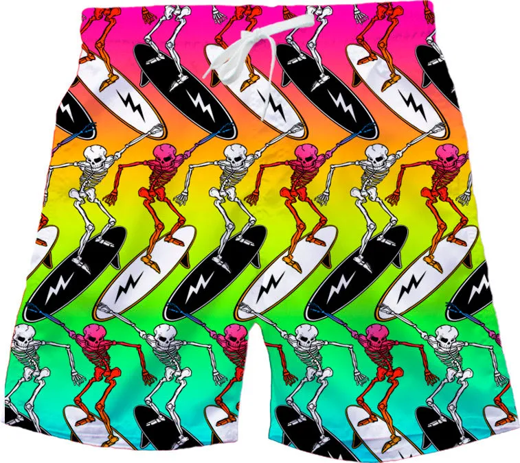 Wes and Willy Skeleton Swim Trunk